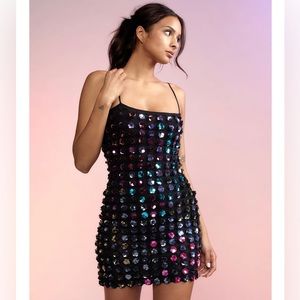 Cynthia Rowley Bella Sequin Appliqué dress